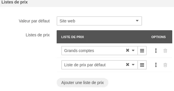 Affecter une grille tarifaire à un groupe de client dans orocommerce