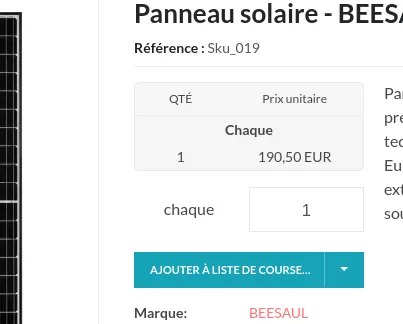 Grille tarifaire négociée OroCommerce